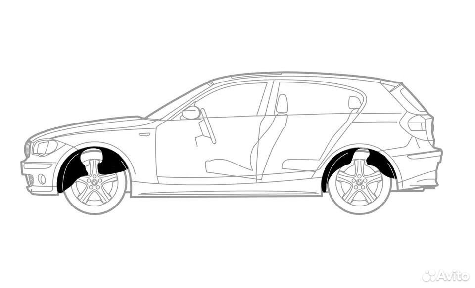 Подкрылки задние на Nissan Terrano (4х4)