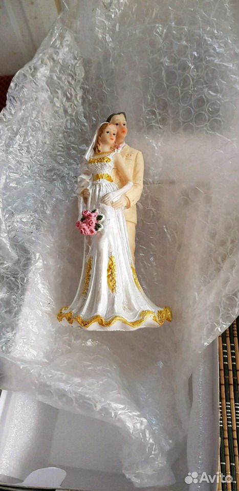 Статуэтка "Жених и Невеста" из мастики (сьедобные) купить на Зозу.ру - фотография № 1