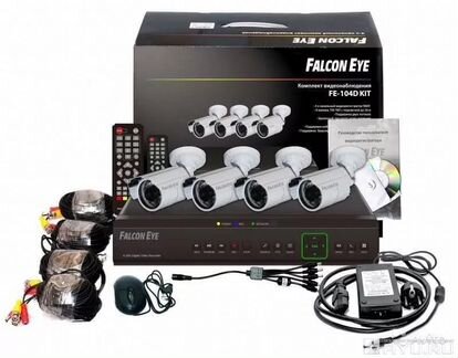 Falcon fe104d kit комплект видеонаблюдения