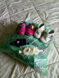 Вещи пакетом для девочки и ботиночки