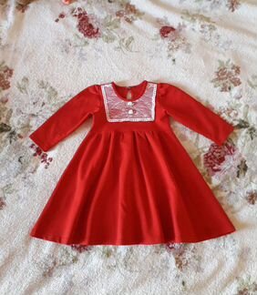 Трикотажное платье на девочку 2-3года