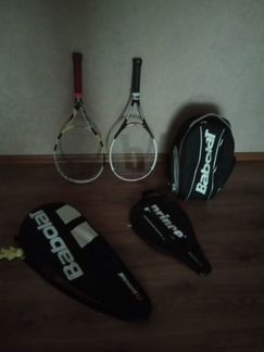 Теннисные ракетки, рюкзак и чехлы
