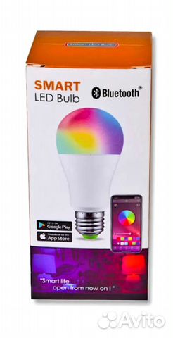 Умная светодиодная лампа E27 RGB 15В
