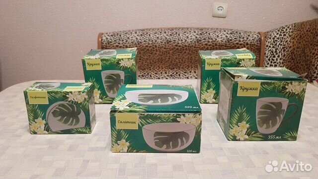 Новый набор посуды в упаковке 