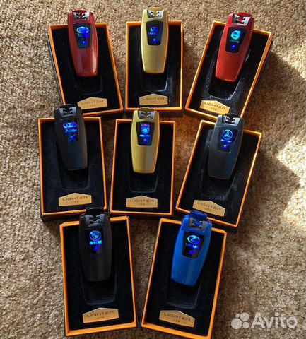 Зажигалки импульсная, дуговая сенсорным логотипо