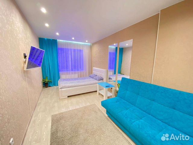 

1-к. квартира, 45 м², 2 кровати