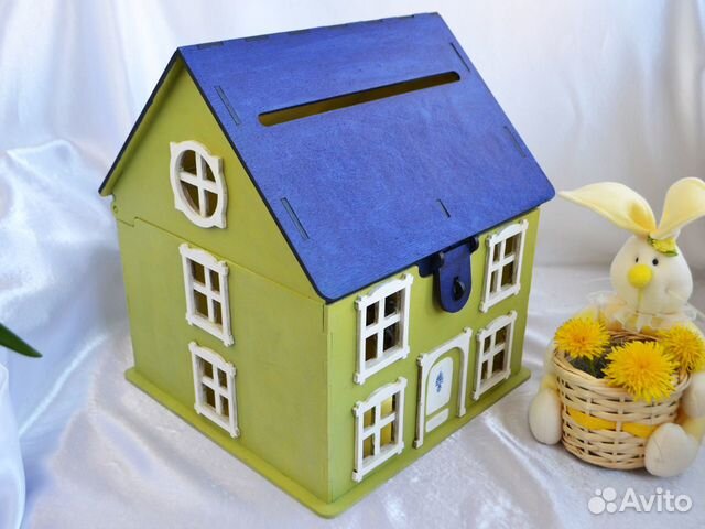 Свадебная казна Большой домик для открыток и карт