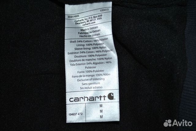 Худи на молнии оригинал Carhartt р.M Новое