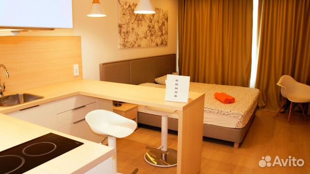 

Квартира-студия, 27 м², 2 кровати
