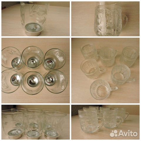 Рюмки, стопки, бокалы, чашки, тарелки