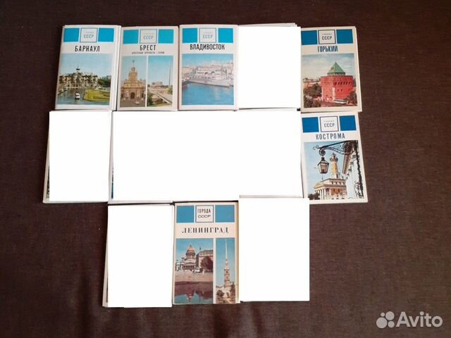 Советские и современные наборы открыток