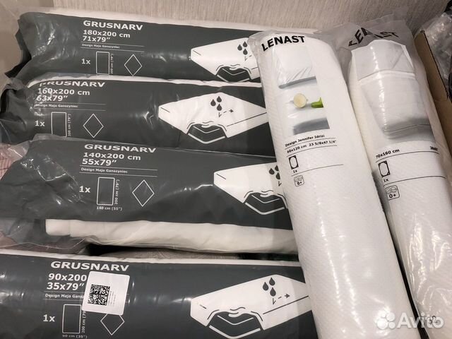 Наматрасник икеа, подушки одеяла