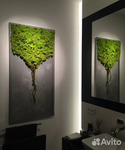 Интерьерные композиции из мха