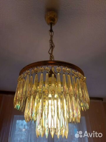 Люстра из Чешского хрусталя СССР