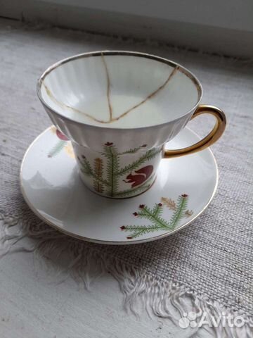 Чайная пара лфз/редкость/в реставрацию