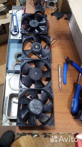 Вентиляторы б/у 120х120мм. 180кубов в час. Германи
