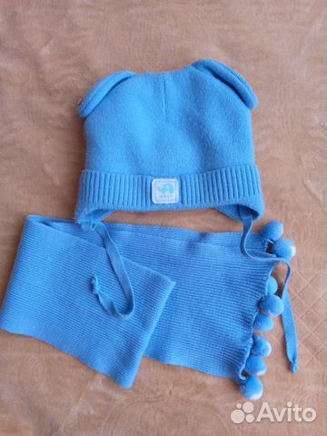 Комплект шапка и шарф для мальчика
