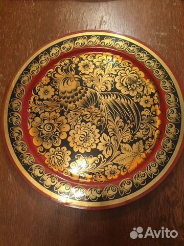 Тарелка декоративная Хохлома