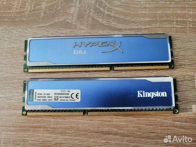 Озу DDR3 Hyperx blue 2x4Гб 1600мгц