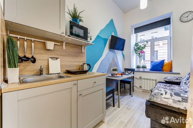

Квартира-студия, 17 м², 2 кровати