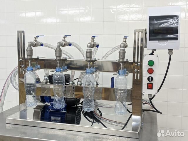 Аппарат розлива от 0,2 до 5 л для воды, масла и др