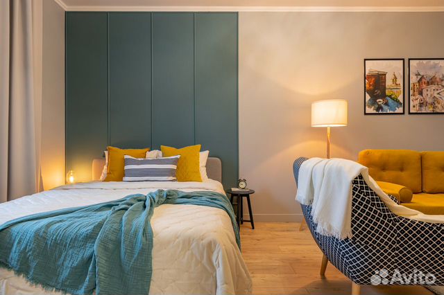 

1-к. квартира, 43 м², 2 кровати