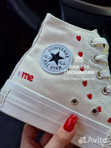 Кеды на высокой подошве Converse