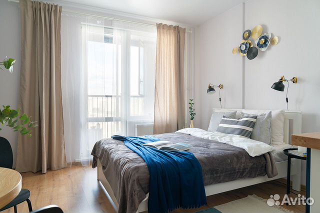 

Квартира-студия, 28 м², 1 кровать