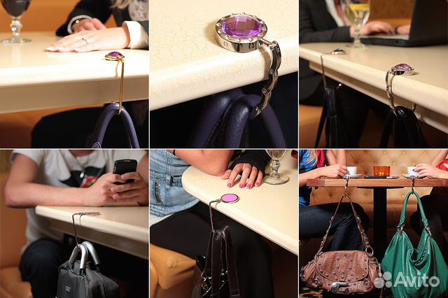 Держатели для сумки с кристаллами Swarovski Держатели для сумки с кристаллами Swarovski