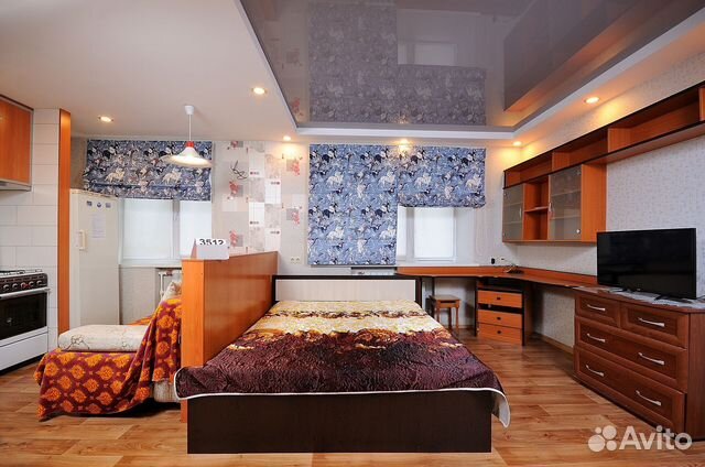 

Квартира-студия, 35 м², 2 кровати