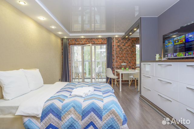 

Квартира-студия, 35 м², 2 кровати
