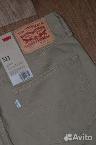 Шорты Levis 511 Slim, новые