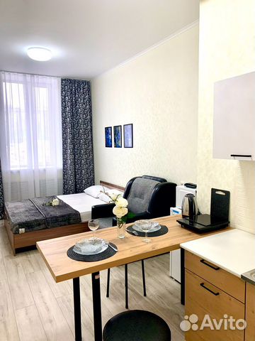 

Квартира-студия, 30 м², 1 кровать
