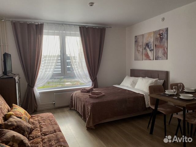 

Квартира-студия, 26 м², 2 кровати