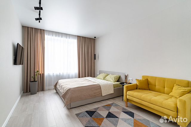 

1-к. квартира, 38 м², 2 кровати
