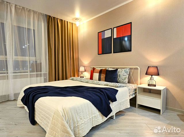 

Квартира-студия, 42 м², 2 кровати