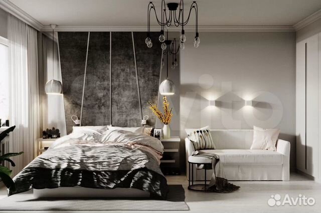 

1-к. квартира, 37 м², 2 кровати