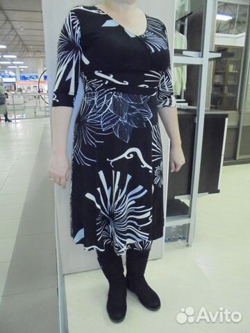 Платье черное стрейч, р.48-50 Платье черное стрейч, р.48-50