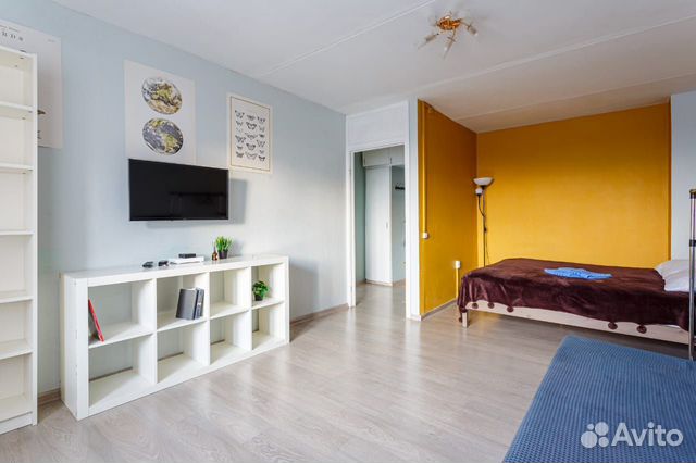 

1-к. квартира, 34 м², 2 кровати