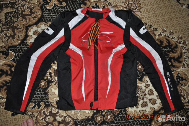 Мото куртка Spyke Corsa GT(красно-черно-белая)