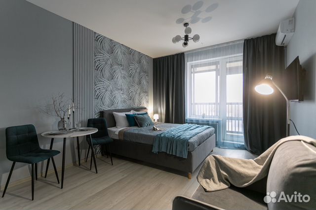 

Квартира-студия, 28 м², 2 кровати