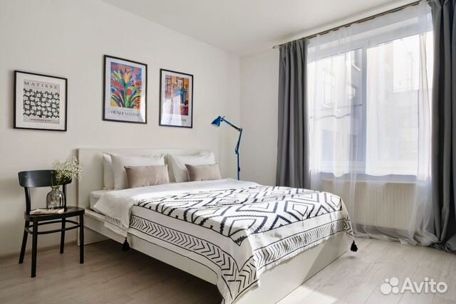 

1-к. квартира, 45 м², 2 кровати