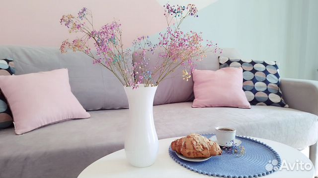 

1-к. квартира, 55 м², 2 кровати