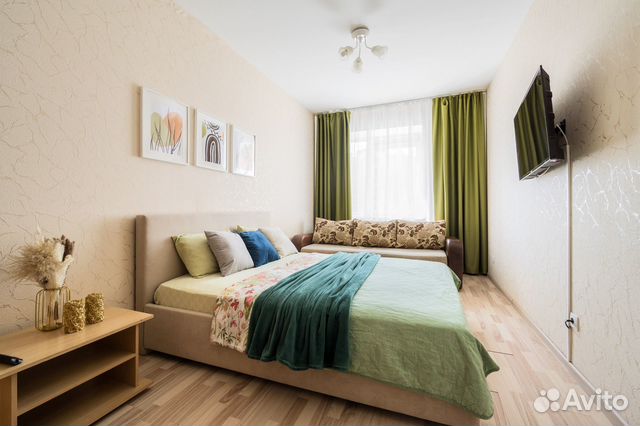 

1-к. квартира, 37 м², 2 кровати