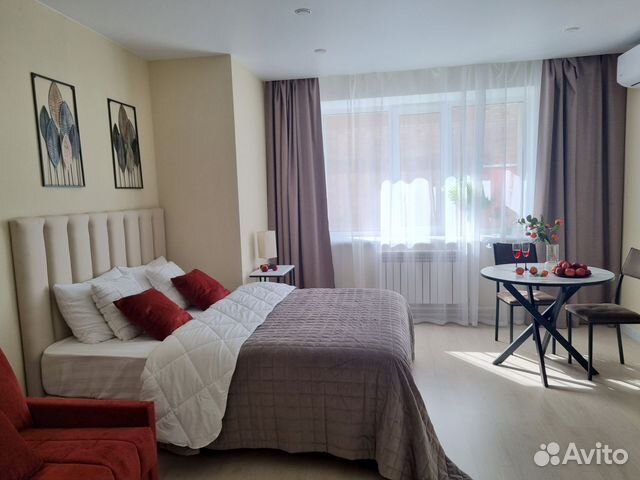 

Квартира-студия, 27 м², 2 кровати