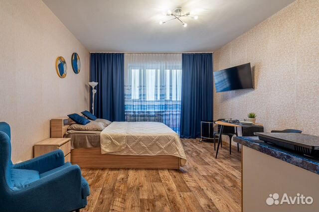 

Квартира-студия, 29 м², 2 кровати