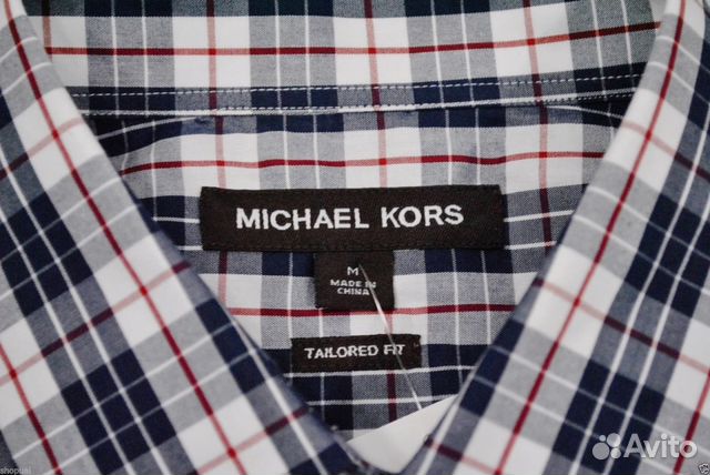 Michael Kors новая рубашка в клетку 46-48