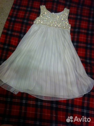 Нарядное платье Monsoon, шифон-блестки, 8-9 лет Нарядное платье Monsoon, шифон-блестки, 8-9 лет