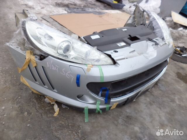Peugeot 407 Пежо морда передний срез бампер фара