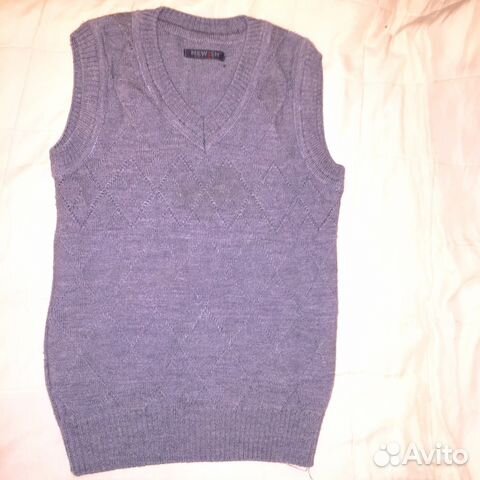 Трикотажные жилетки для школы серого, синего и роз Трикотажные жилетки для школы серого, синего и роз